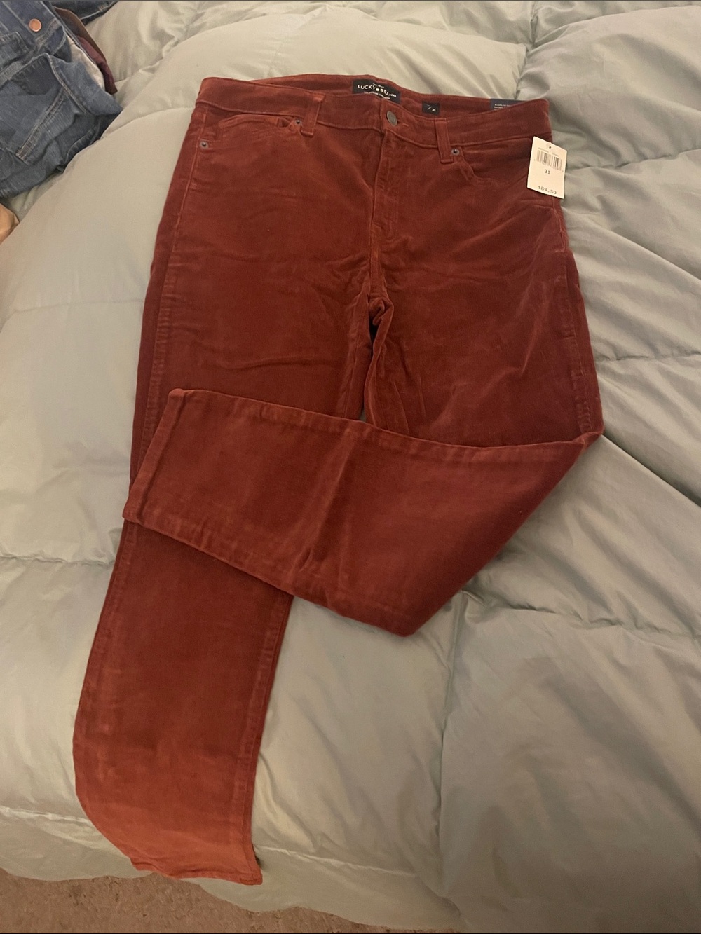 Lucky Brand Women’s Skinny Corduroy Jeans - Rust Brown